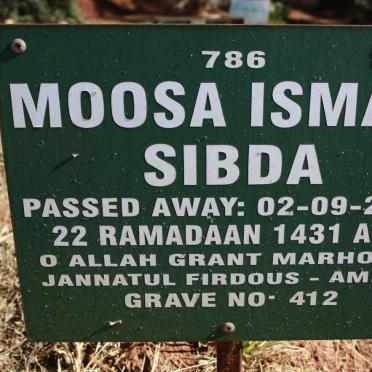 SIBDA Moosa Ismail -2010