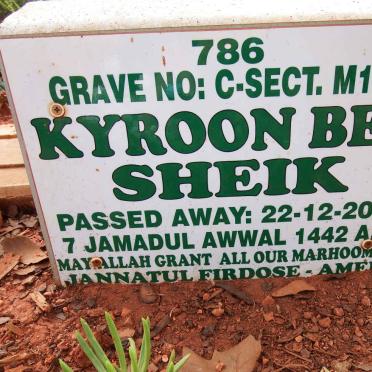 SHEIK Kyroon Bee -2020
