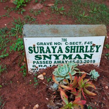 SNYMAN Suraya Shirley -2019