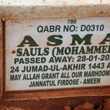 SAULS Asma nee MOHAMMED -2022