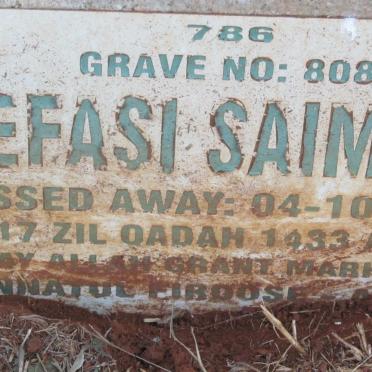 SAIMONI Kefasi -2012