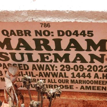 SULEMAN Mariam -2022