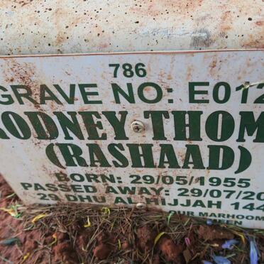 THOMAS Rodney 1955-2022