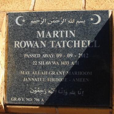 TATCHELL Martin Rowan -2012