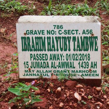 TAMBWE Ibrahim Hayuby -2018