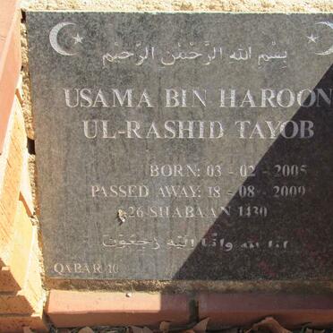 TAYOB Usama Bin Haroon Ul-Rashid 2005-2009