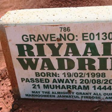 WADRIF Riyaad 1998-2022