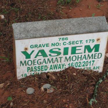 YASIEM Moegamat Mohamed -2017