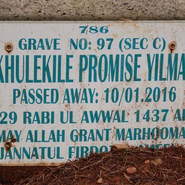 YILMAZ Khulekile Promise -2016