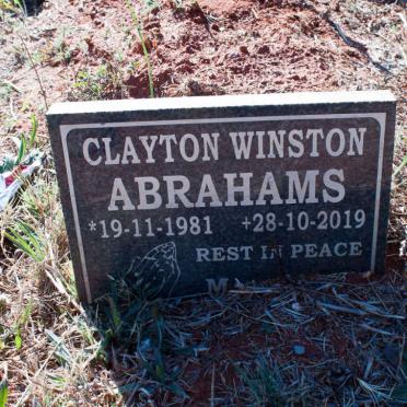 ABRAHAMS Clayton Winston 1981-2019