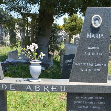 ABREU Gabriel, de 1936-2006 &amp; Aldora Teixeira 1946-1987 :: DE ABREU Maria 1946-1978