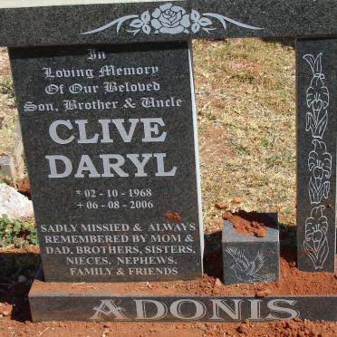 ADONIS Clive Daryl 1968-2006