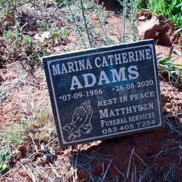 ADAMS Marina Catherine 1956-2020