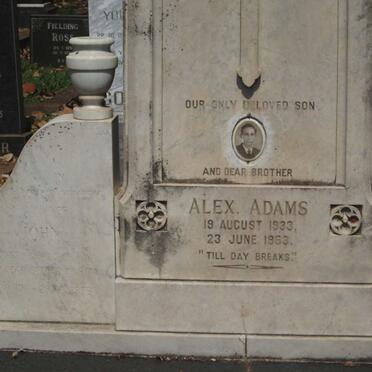 ADAMS John -19?? &amp; Tina -19?? :: ADAMS Alex. 1933-1953