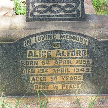 ALFORD Alice 1855-1945