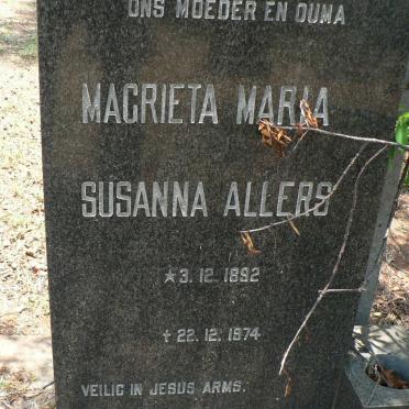 ALLERS Magrieta Maria Susanna 1892-1974
