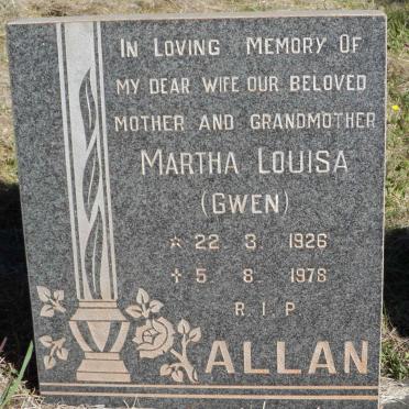 ALLAN Martha Louisa 1926-1978