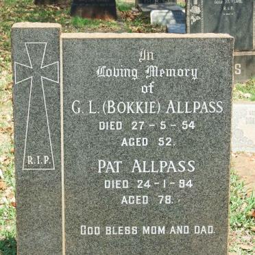 ALLPASS G.L. -1954 &amp; Pat -1994