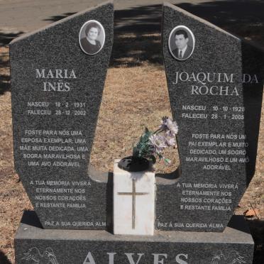 ALVES Joaquim da Rocha 1928-2005 &amp; Maria INES 1931-2002