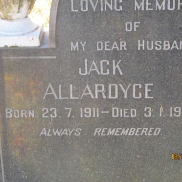 ALLARDYCE Jack 1911-1970