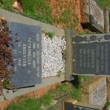 ANDERSON Pieter Jacobus 1891-1947 :: ANDERSON Petronella J. 1920-1981