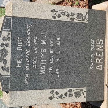 ARENS Mathys M.J. 1901-1959