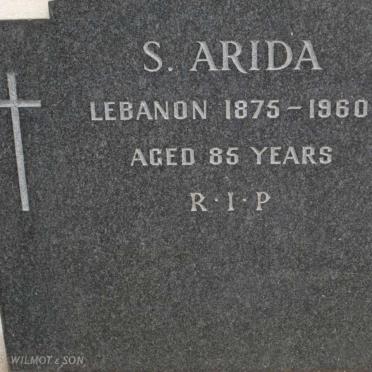 ARIDA S. 1875-1960