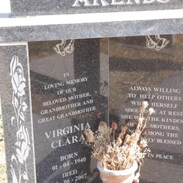 ARENDS Virginia Clara 1940-2007