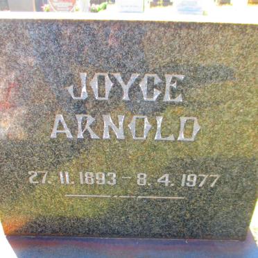 ARNOLD Joyce 1893-1977