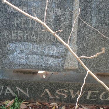 ASWEGEN Petrus Gerhardus, van 1894-1964