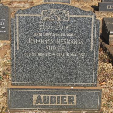 AUDIER Johannes Hermanus 1912-1957