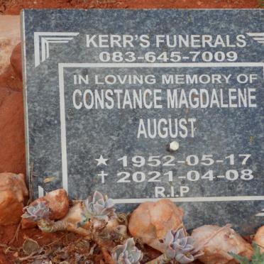 AUGUST Constance Magdalene 1952-2021