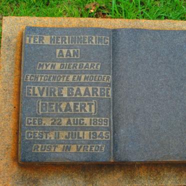 BAARBE Elivre nee BEKAERT 1899-1945
