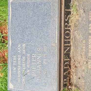 BADENHORST Pieter Johannes 1967-1980