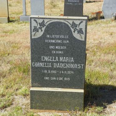 BADENHORST Engela Maria Cornelia 1910-1974