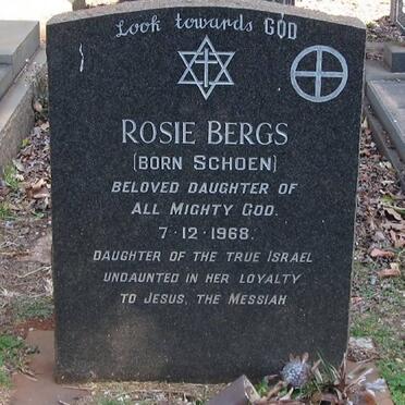 BERGS Rosie nee SCHOEN -1968