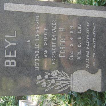 BEYL Egbert H. 1904-1966