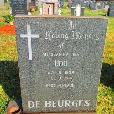 BEURGES Udo, de 1909-1983