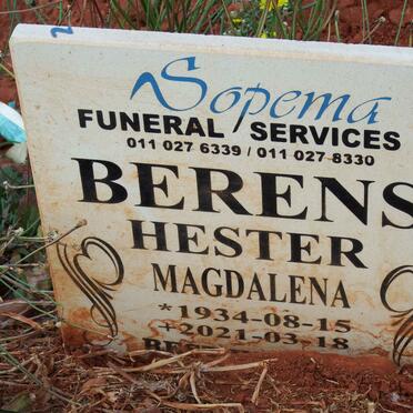 BERENS Hester Magdalena 1934-2021