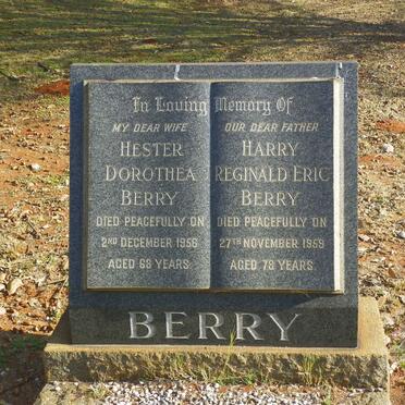 BERRY Harry Reginald Eric -1959 &amp; Hester Dorothea -1956