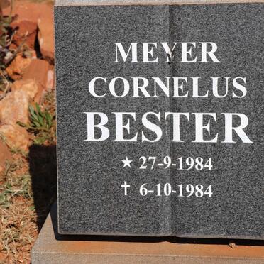 BESTER Meyer Cornelus 1984-1984