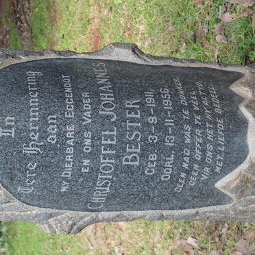 BESTER Christoffel Johannes 1911-1956