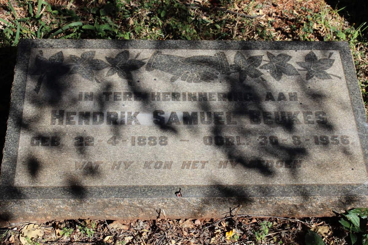 BEUKES Hendrik Samuel 1888-1956