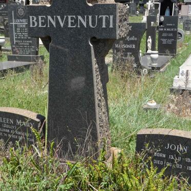 BENVENUTI John 1905-1993 &amp; Kathleen Mary SULLIVAN -1974