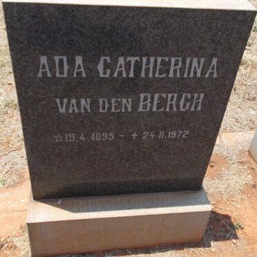 BERGH Ada Catherina, van den 1895-1972