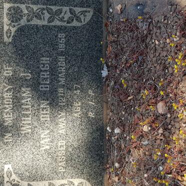 BERGH William J., van den -1959