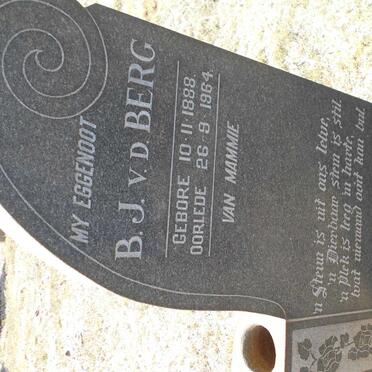 BERG B.J., v.d. 1888-1964