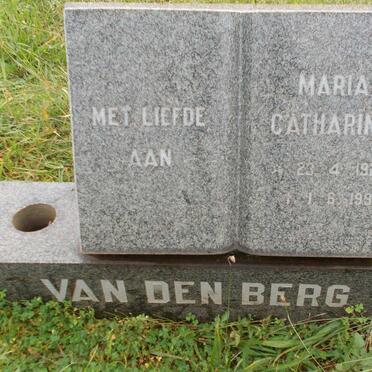 BERG Maria Catharina, van den 1926-1993