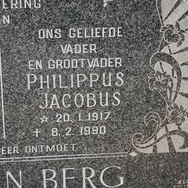 BERG Philippus Jacobus, van den 1917-1990