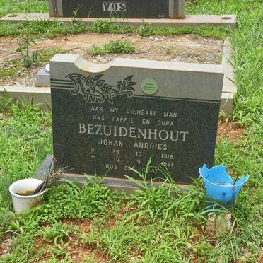 BEZUIDENHOUT Johan Andries 1918-1981